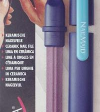 NailMaid, Ceramic Nail File, modern blue, Clip blue, blister carded