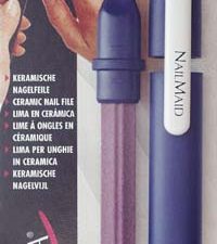 NailMaid, Ceramic Nail File, modern blue, Clip white, blister carded