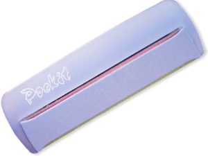 Pockit, Revolving Ceramic Pocket File, fine & rough side, translucent blue