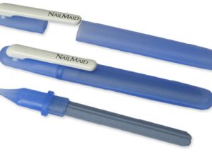 NailMaid translucent, Ceramic Nail File, blue, Clip white, blister carded