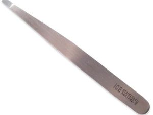 Profi Tweezers, 3  ¾", straight, stainless, satin finished