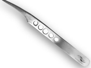 Profi Tweezers, 4 ½", countersink spire, straight tip, stainless, design version, satin finished